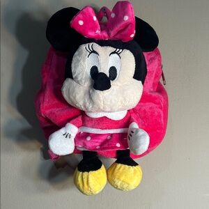 Disney Minnie Mouse Plush Backpack 12”